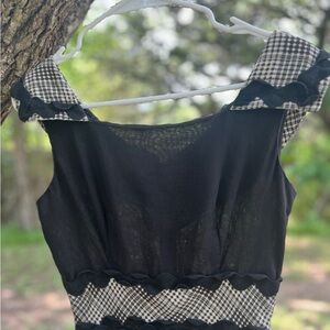 Country Western Vintage Summer Dress —Gingham—